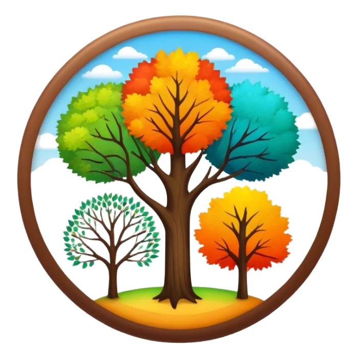 Four seasons in one circle for 'What Makes You Beautiful' by One Direction sticker