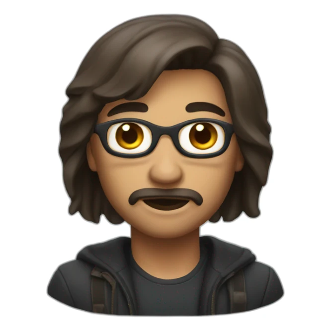 Memoji of A mysterious and strong personality sticker