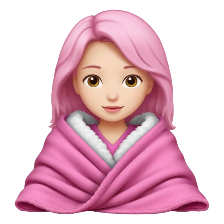 Girl selling pink blanket  sticker