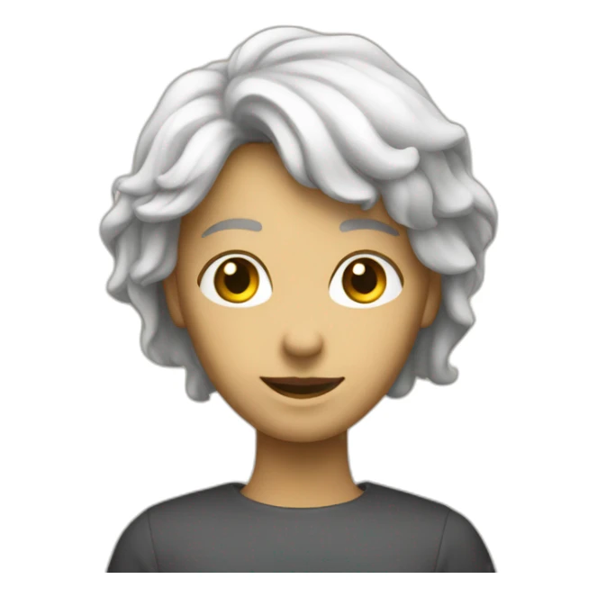 Une personne qui se gratte la tete sticker