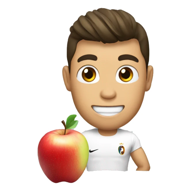 Cr7 qui mange une pomme  sticker