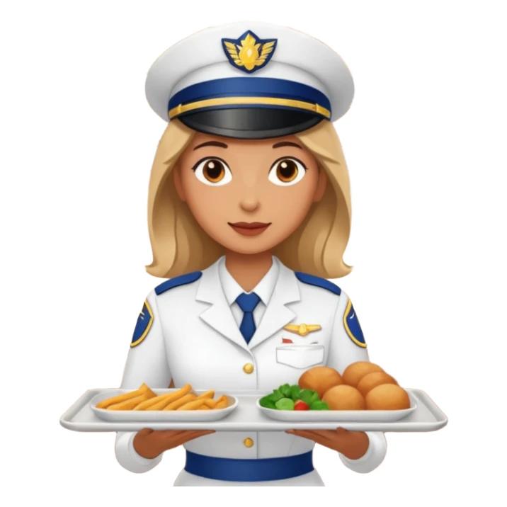 woman serving food in a restaurant sticker