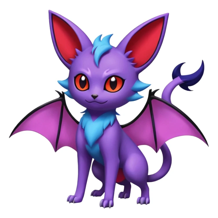 Litten-Noibat-Espeon-Hybrid (Full body) sticker