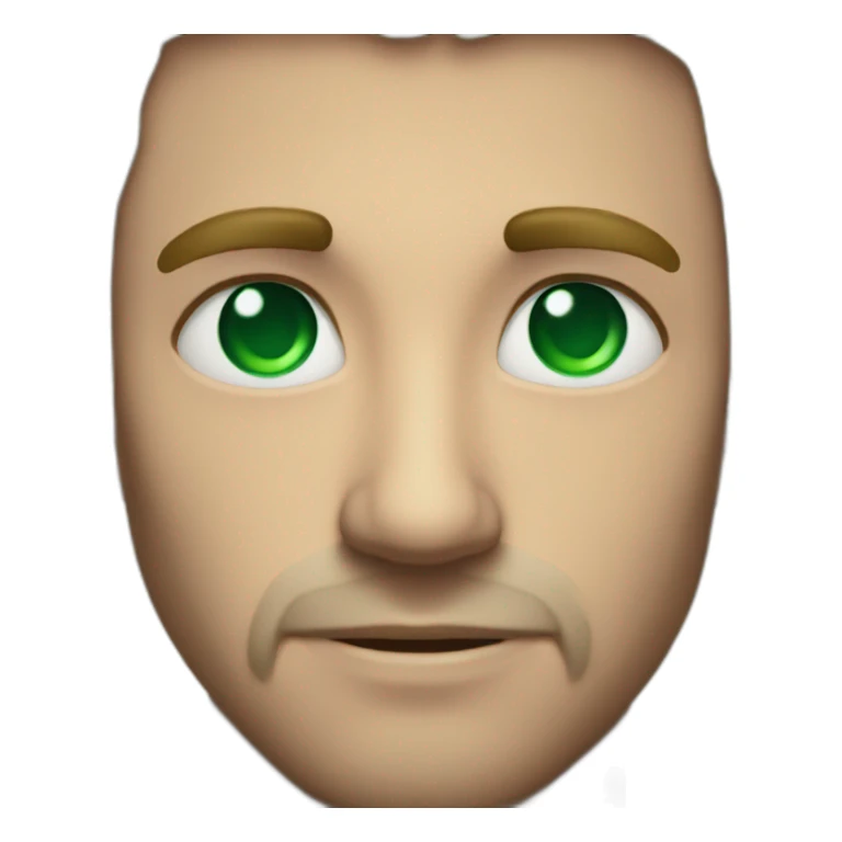 man an emerald in his eyes sticker