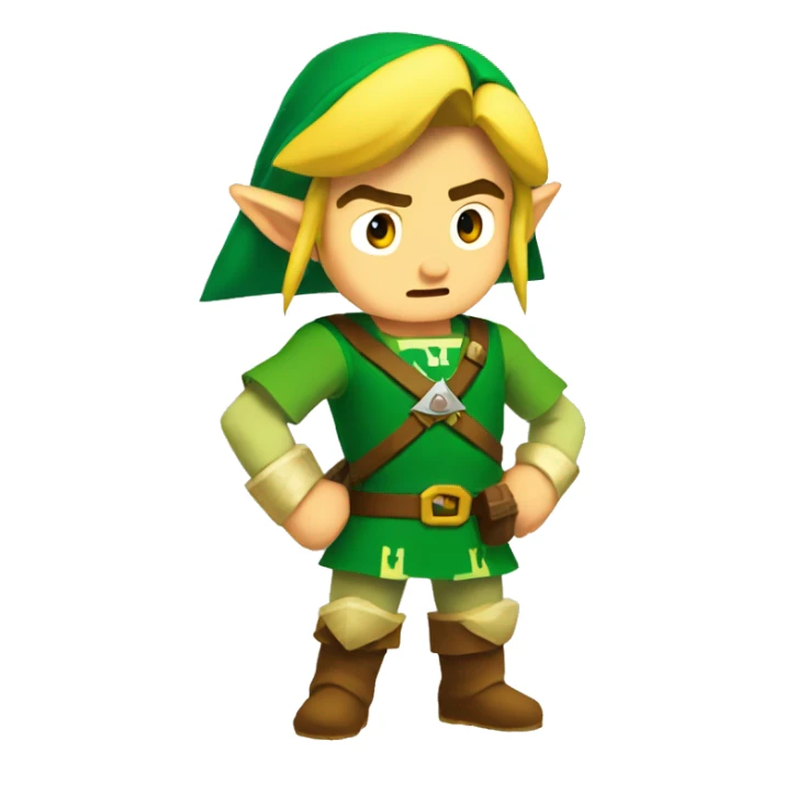 Legend of Zelda link emotions sticker
