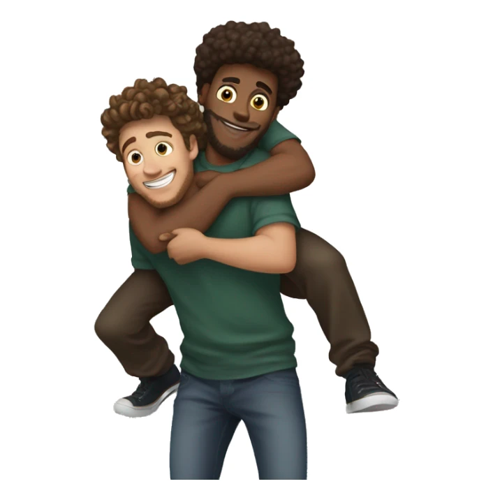 Dylan Tides carrying Caynon Cole reverse piggyback sticker