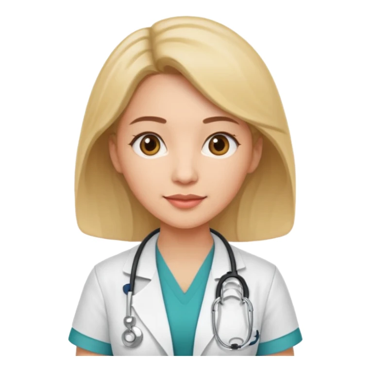 female doctor emoji obsttrician sticker