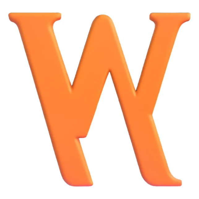 elegant furniture store logo with letter M sticker