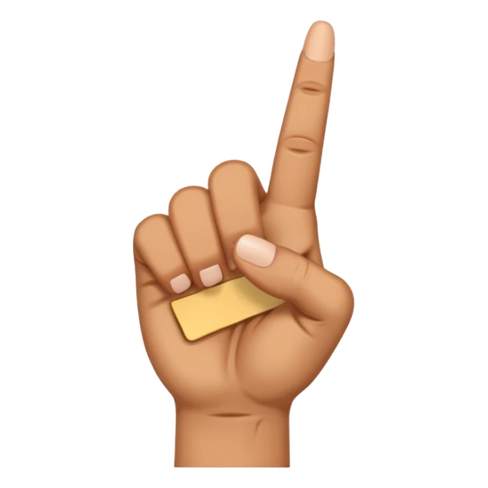 Emoji middle finger sticker