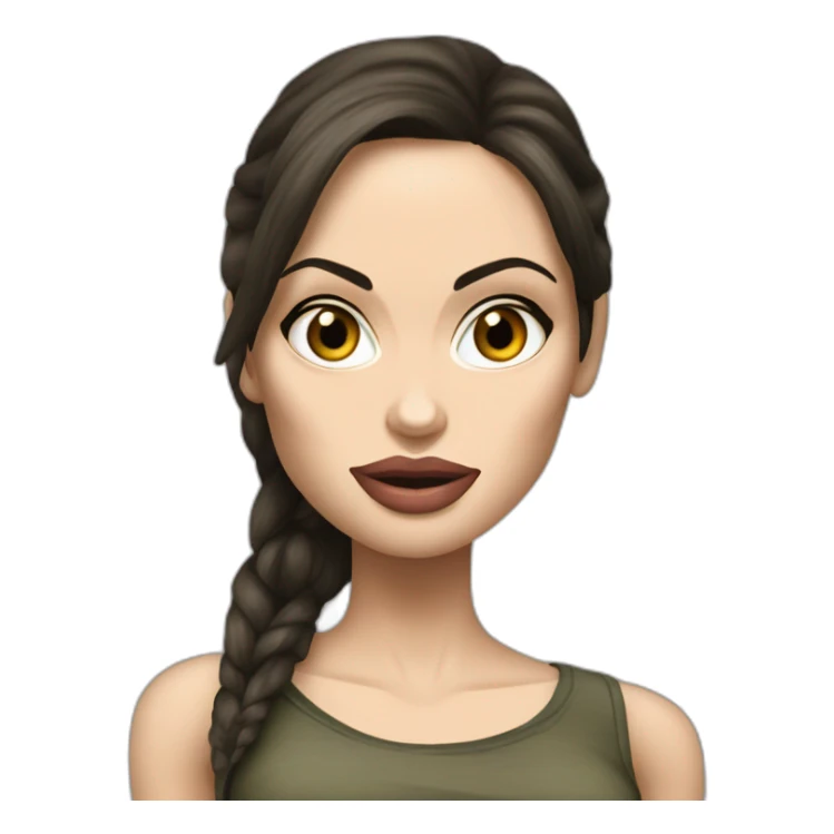 Angelina Jolie Lara Croft sticker
