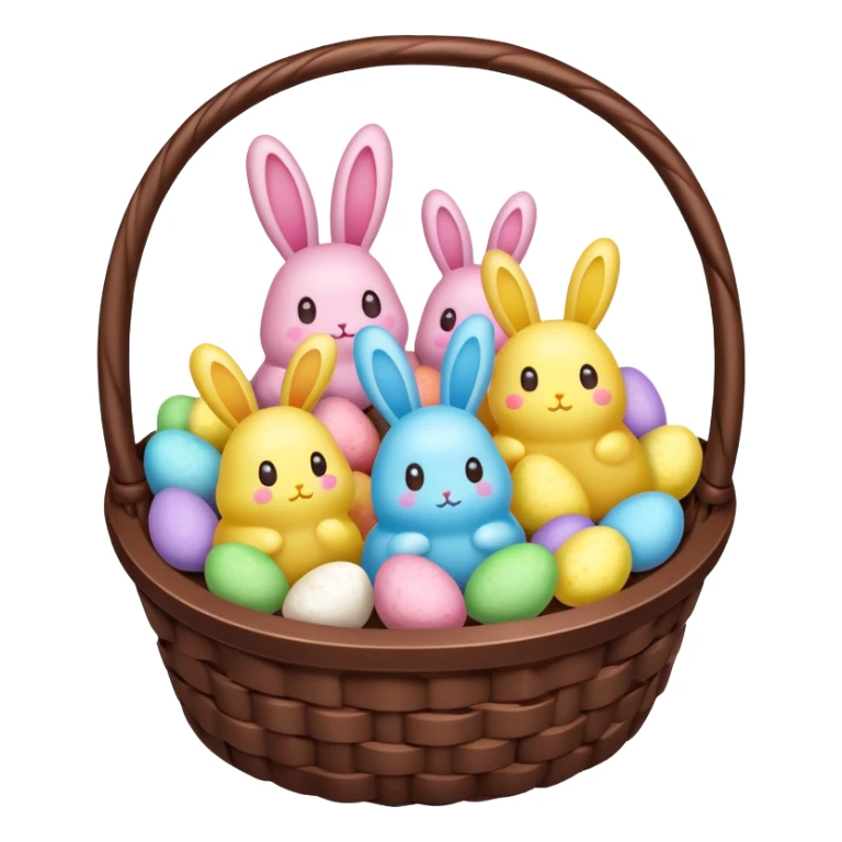  peeps marshmallow easter candy basket kawaii chocolate bunny jelly bean eggs sticker