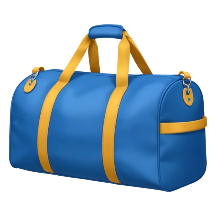 sac de sport bleu sans motif sticker