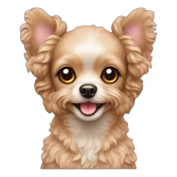 toy poodle chihuahua dog sticker