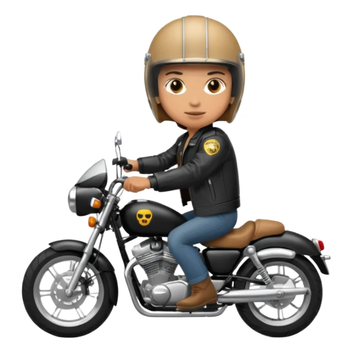 rider riding motorbiker sticker