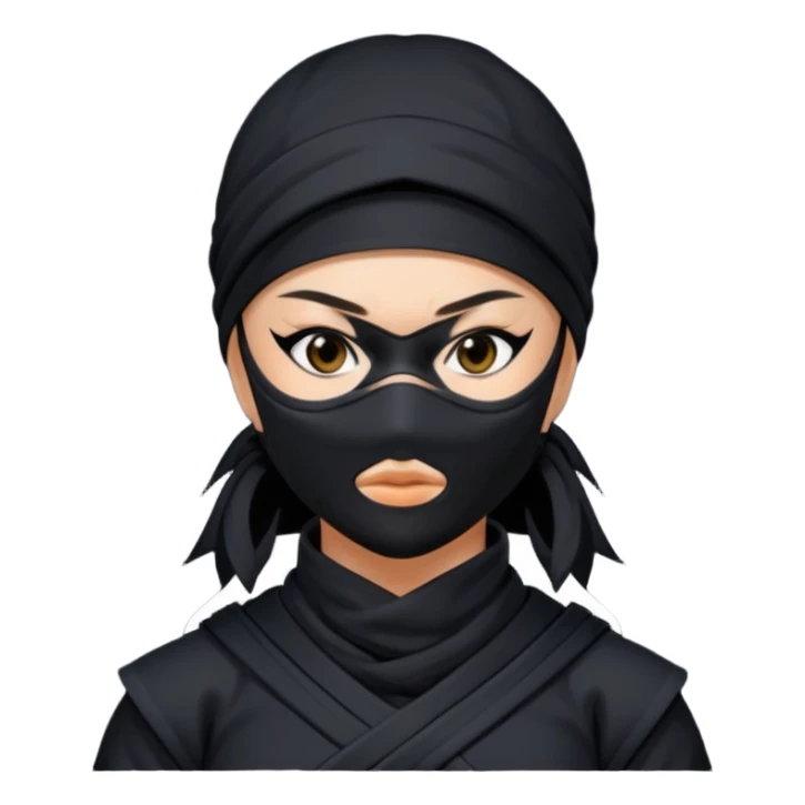 Ninja woman sticker