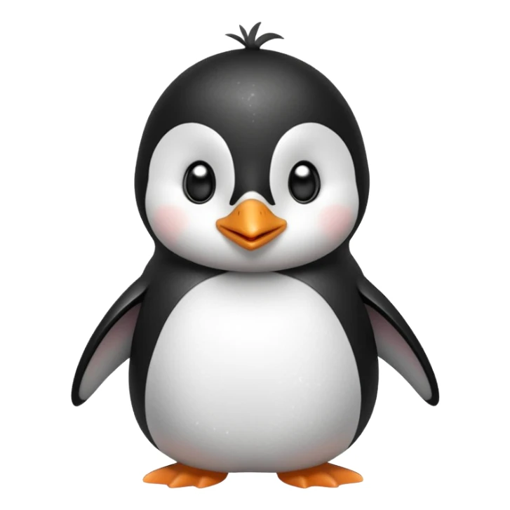 cute penguin make bunch of expressions or emojis, make sure to make him have a sparkle in his eyes sticker