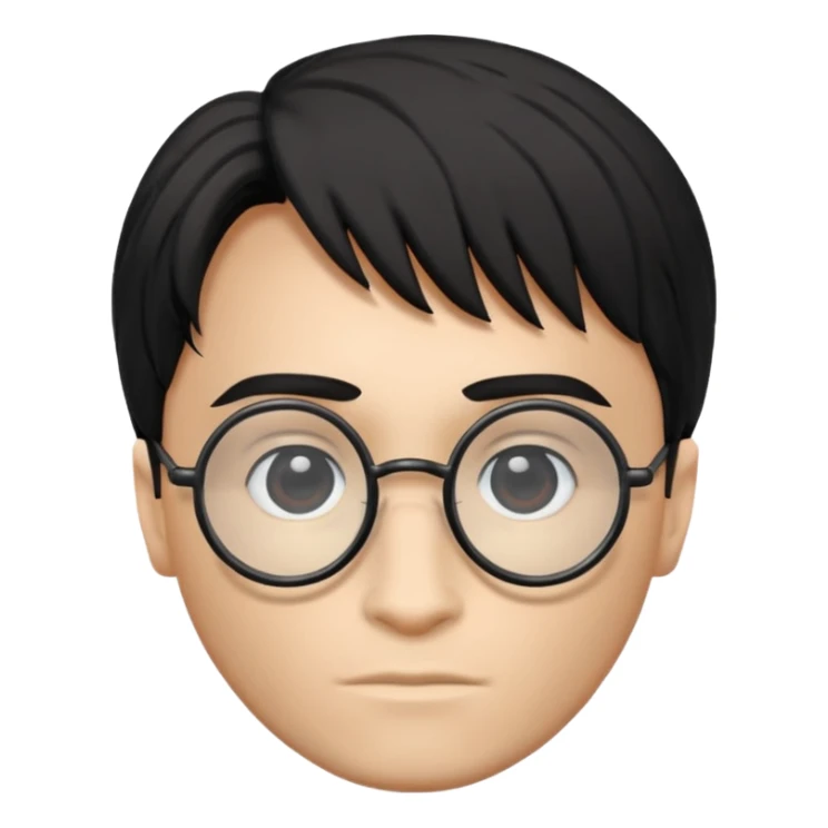 Harry Potter glasses with the scar and without the face  sticker