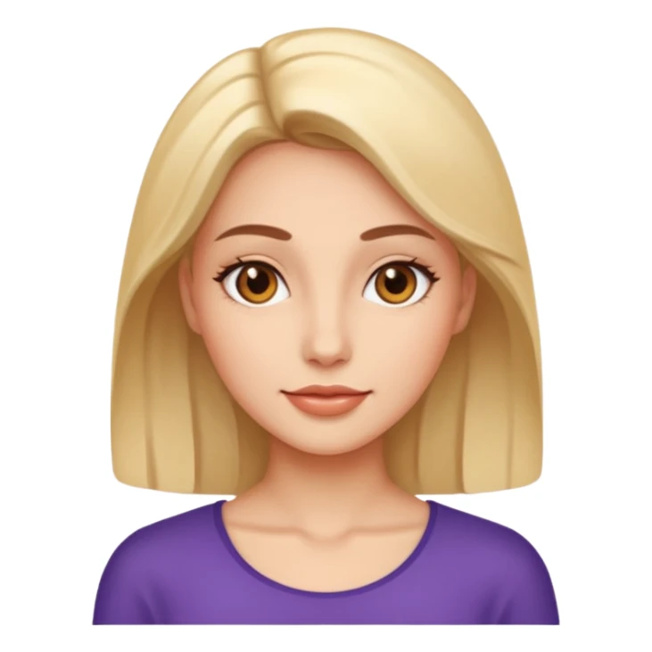 female radiant skin close up sticker