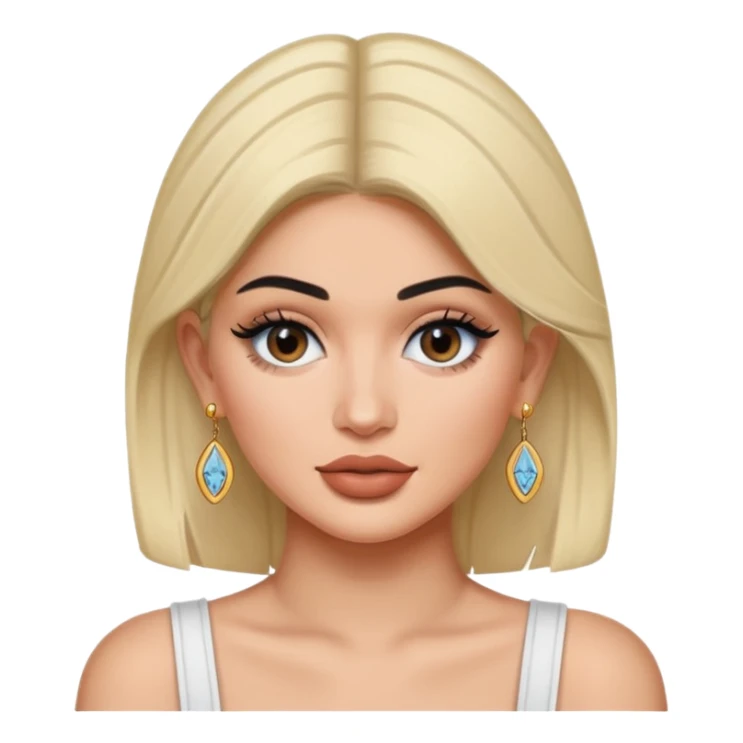 kylie jenner with earrings sticker
