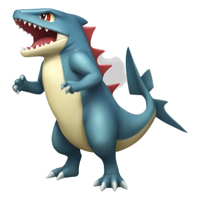 Sharpedo-Charmeleon-Gible-Larvitar-Fakémon Full Body sticker