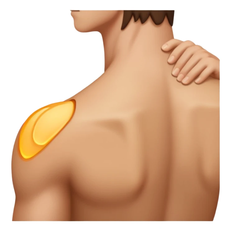 creami un emoji di una spalla corpo umano sticker
