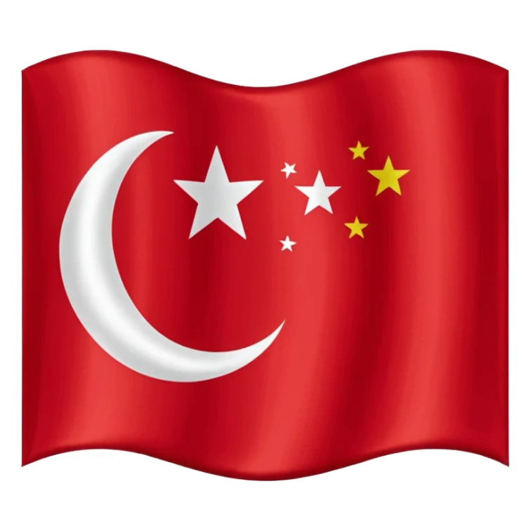 Flag of the Ottoman Empire 1453 sticker