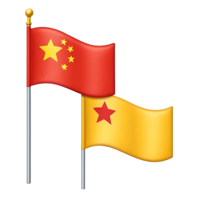 Top and bottom red...in middle yellow....flag sticker