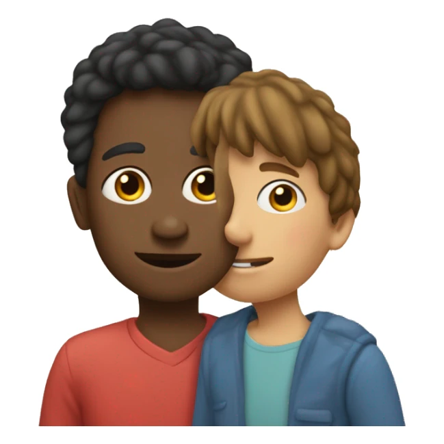 Un garçon qui fait un câlin à sa mère  sticker