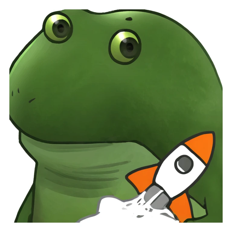 Cute rocket emoji with a smiley face. Brown, terracotta and off-white colors. Kawaii style, thick outline, soft and minimal.  sticker