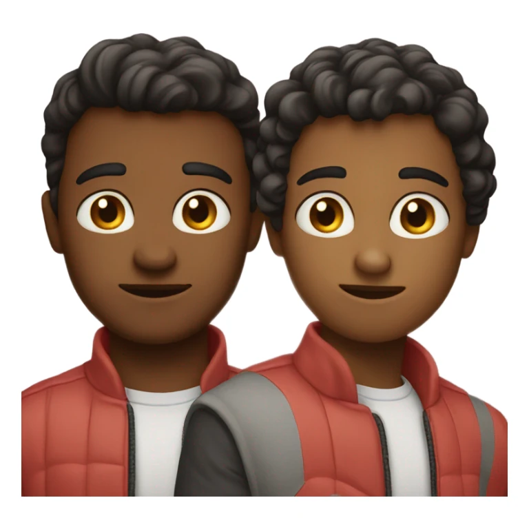 couple back to back sticker