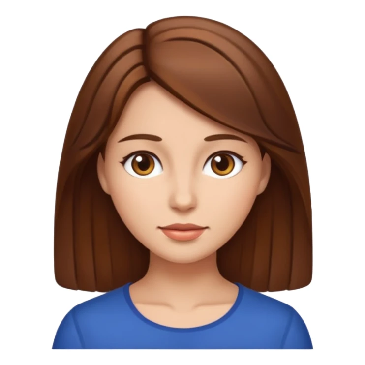  woman body with brownhair sticker