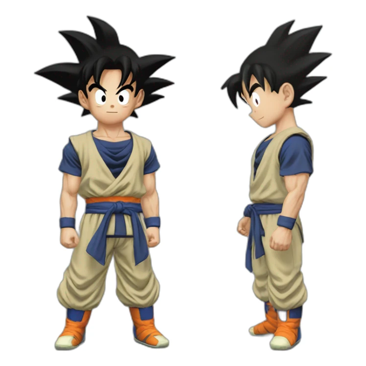Son goku et végéta paîte sticker