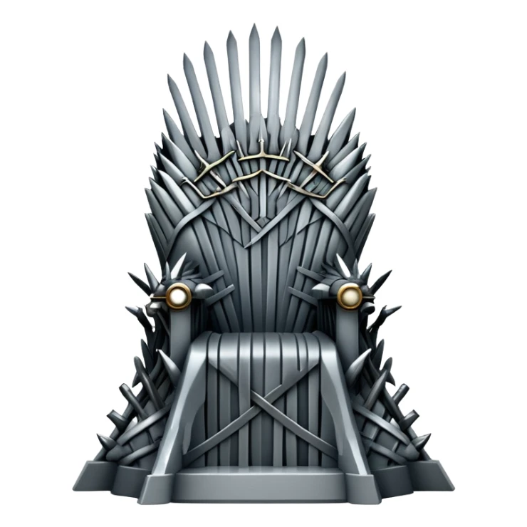 Iron throne made of swords from Game of Thrones sticker