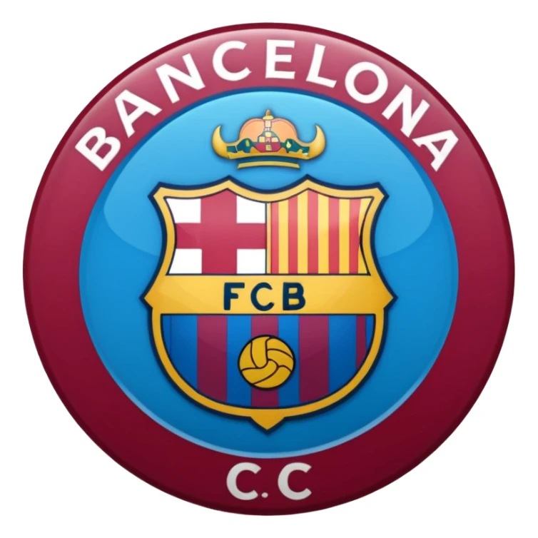 Barcelona football club logo (more accurate) sticker