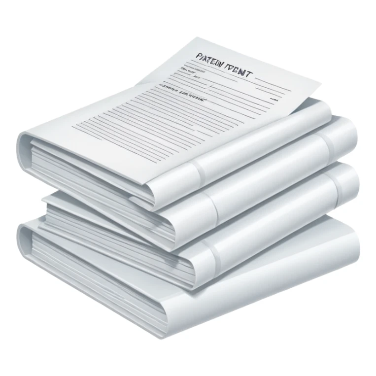 Pile of patent papers sticker