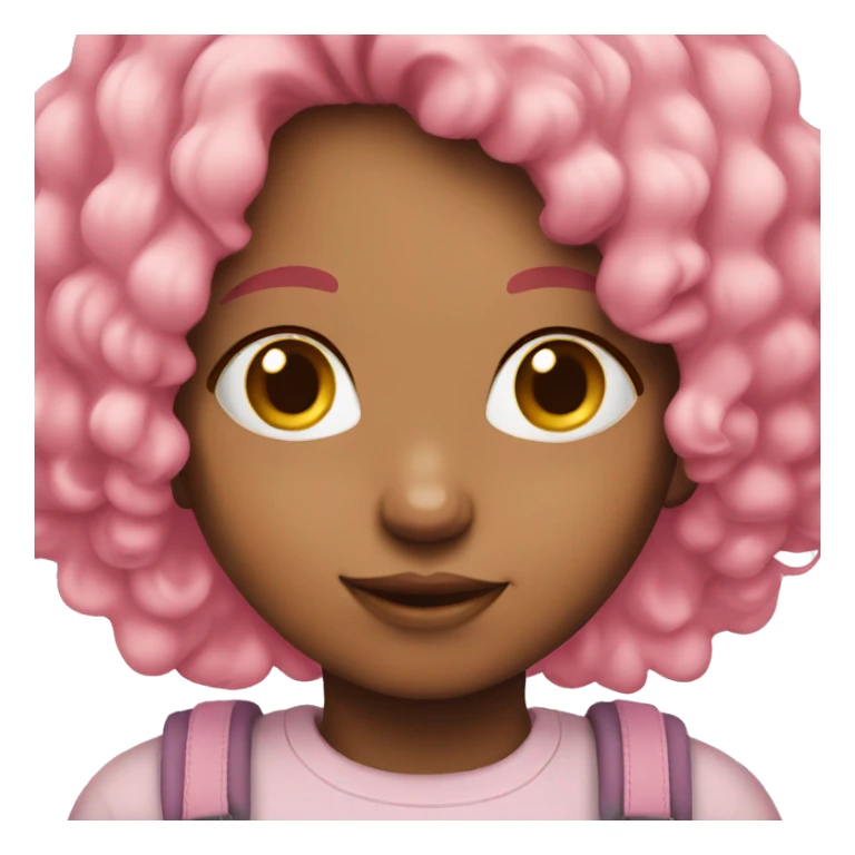 Cute girl with pink hair sticker