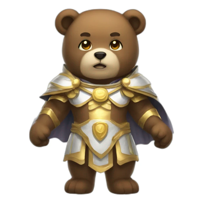 Heavenly bear of power sticker