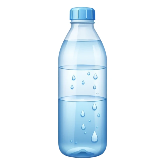 open bottle of water sticker