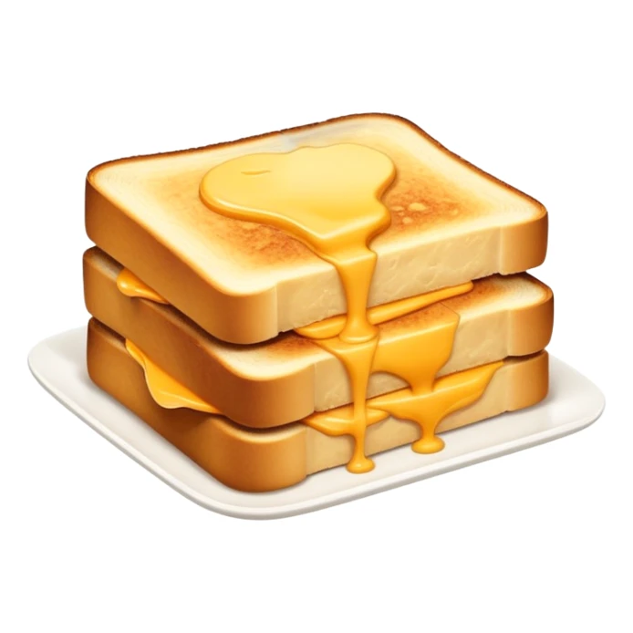 Kaas tosti cut diagonally with melted cheese visible sticker