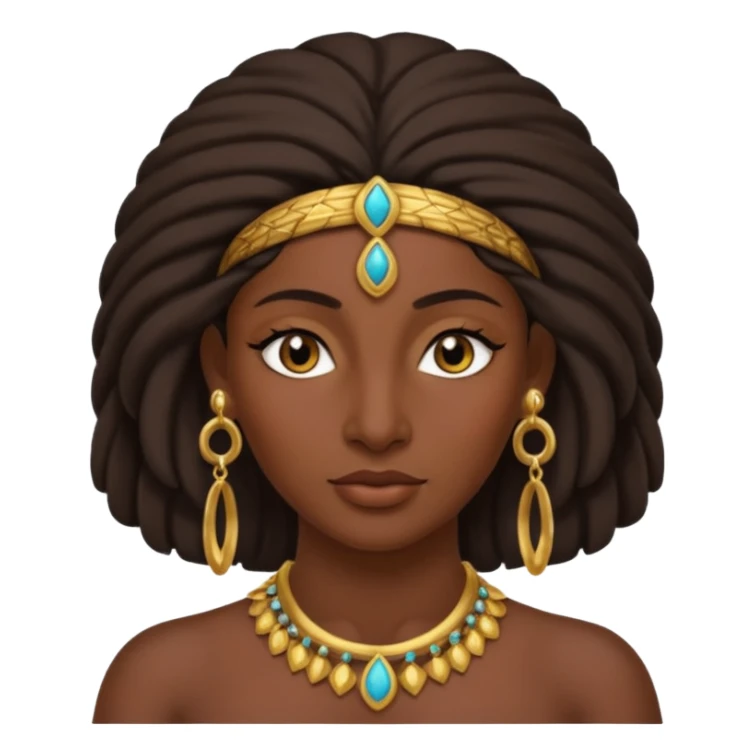 ancient Mesopotamian woman with earrring sticker