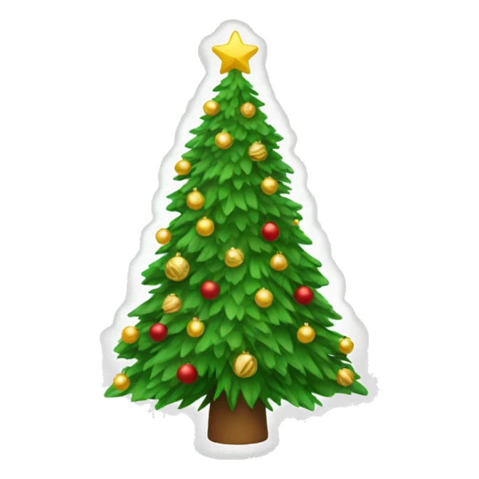 Christmas tree sticker