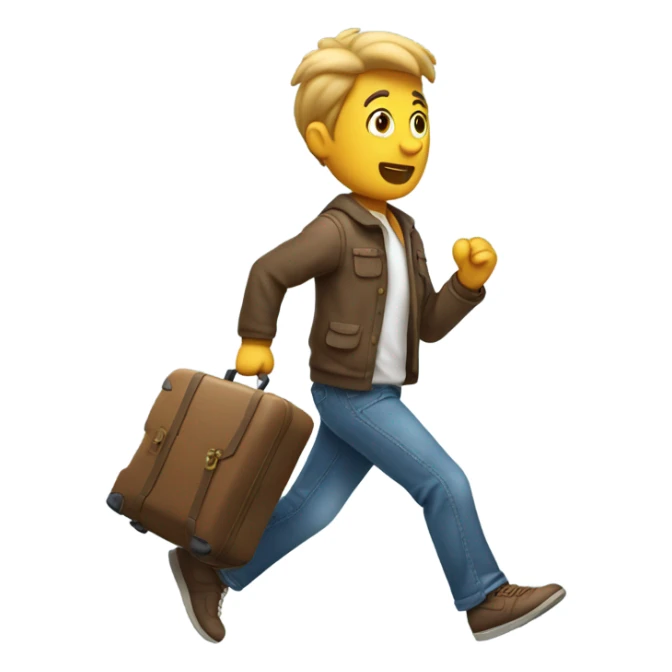 Running to the airport sticker