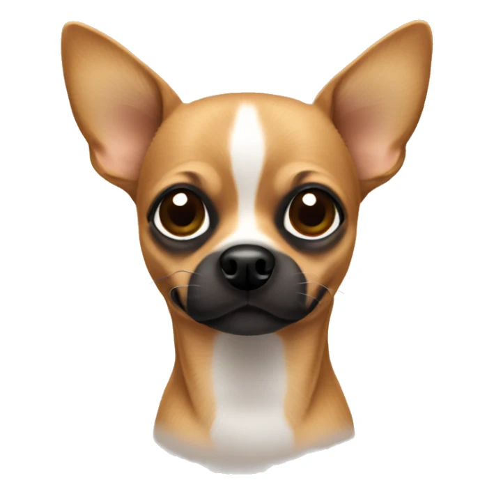 Brown chihuahua with black nose  sticker