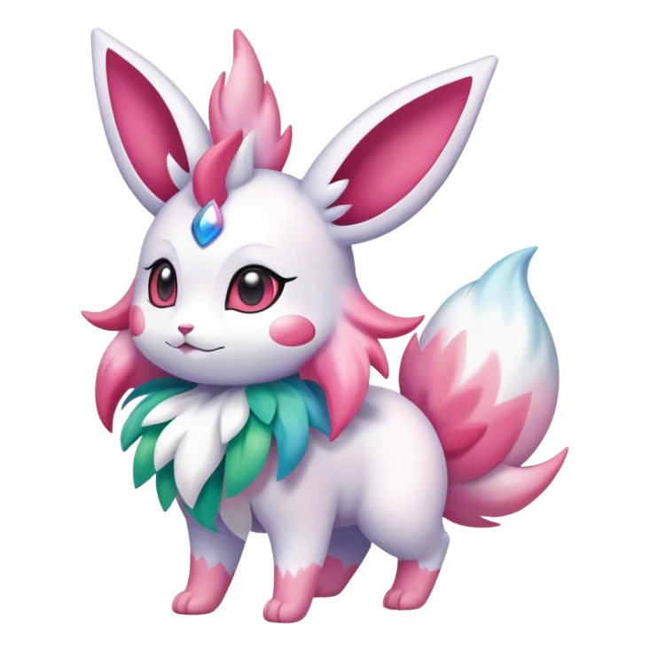 Shiny Exotic Sylveon-Delcatty-Shaymin-Hybrid-Creature sticker