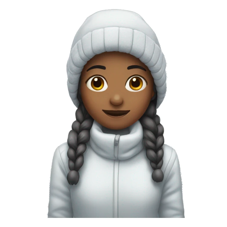 girl in the snow sticker