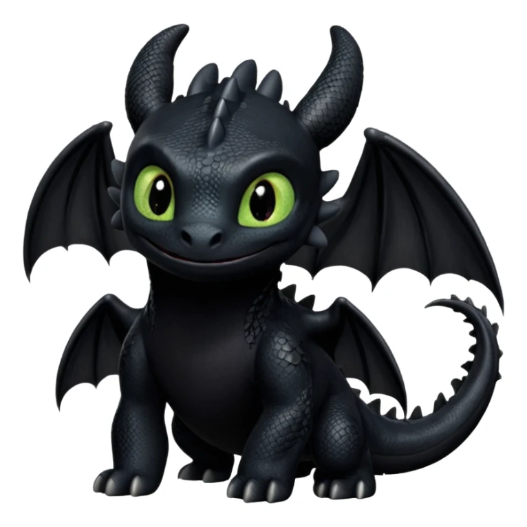 Toothless fro. How tk train your dragon sticker