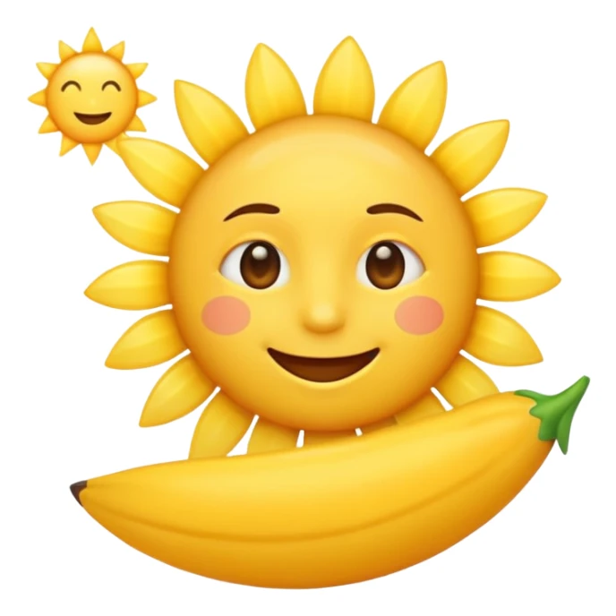 growing emoji, eager to learn more and happy, smiling sun rising sticker