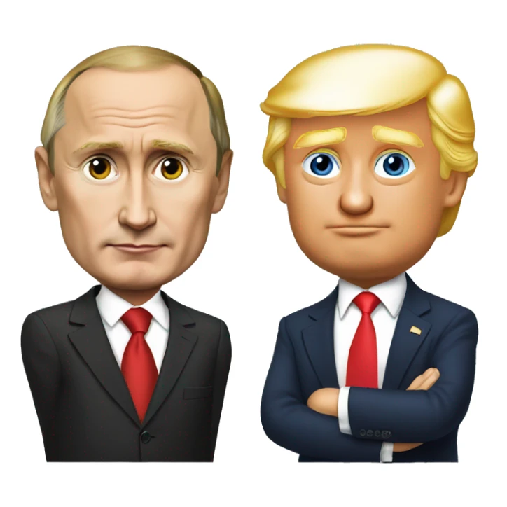 Vladimir putin and trump sticker