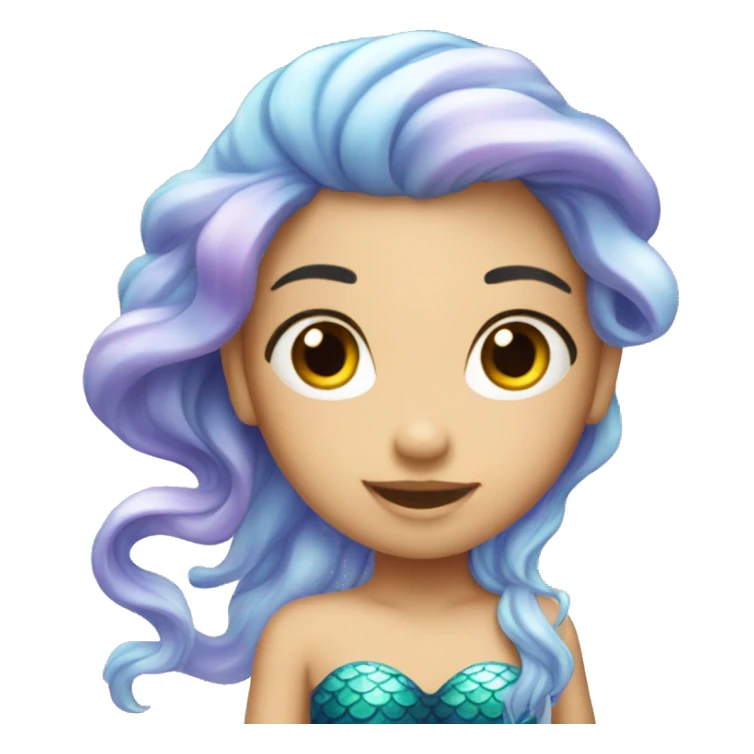 Mermaid Rosa girl water  sticker