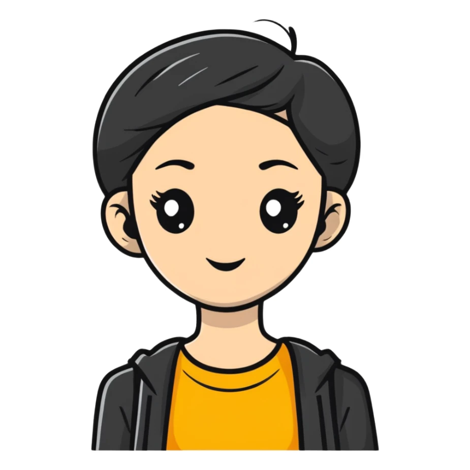 a cool girl with attitude sticker